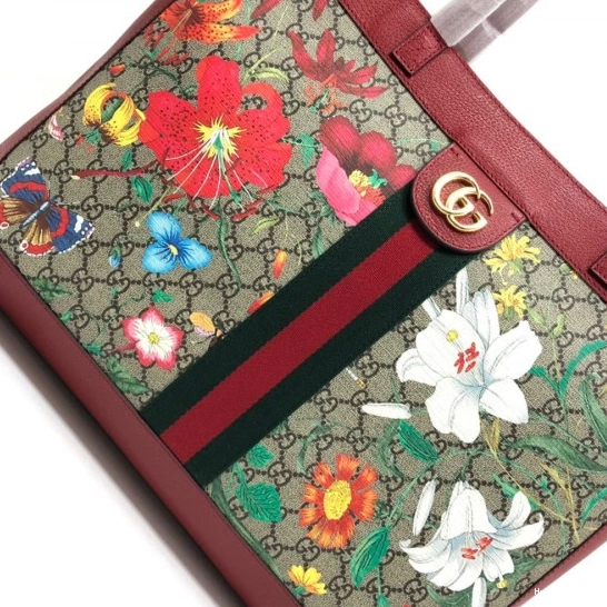 Hyperpeter Flora Tote Web GG Supreme GUCCI Large Monogram Ophidia 0825